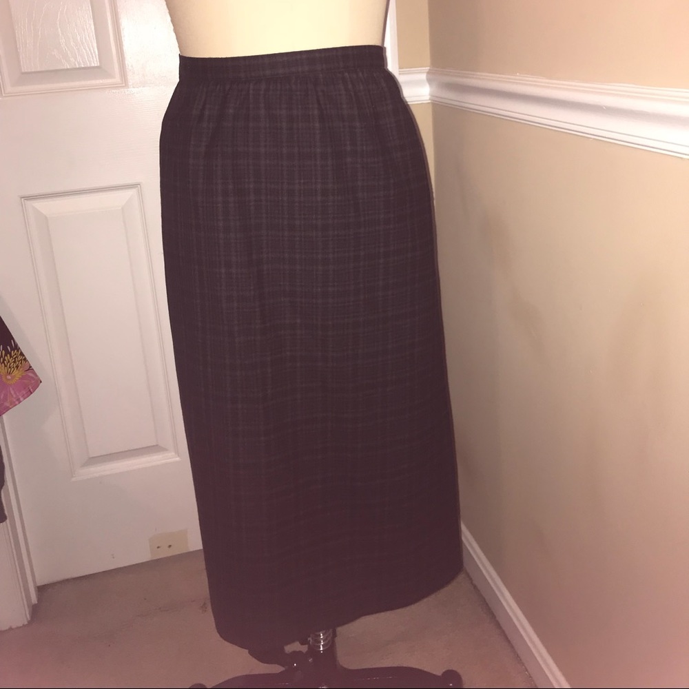 Vintage Homemade Plaid Skirt